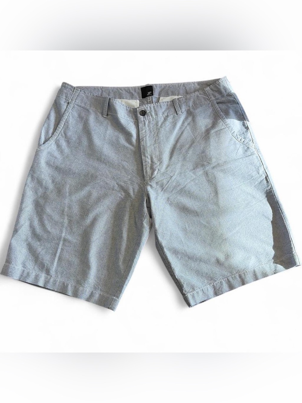 J. Ferrar Men's Light Gray/Blue Casual Shorts